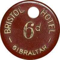 6 Pence Bristol Hotel, Gibraltar