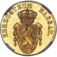 1 Ducat - Frederick August of Usingen and Frederick William of Weilburg