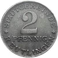 2 Pfennig - Reutlingen