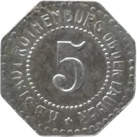 5 Pfennig - Rothenburg ob der Tauber