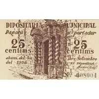 25 Céntimos Caldes de Montbui