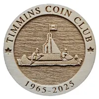 Wooden Nickel - Timmins Coin Club Ontario