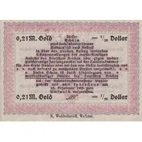 0.21 Mark Gold Handelskammer