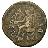 Dupondius - Tiberius C V T T AETERNITATIS AVGVSTAE