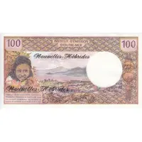 100 Francs overprint in cursive