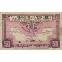 50 Céntimos Vidreres