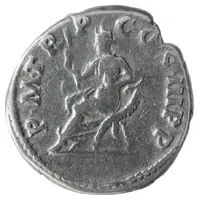 Denarius - Trajan P M TR P COS III P P, Abundantia