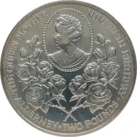 2 Pounds - Elizabeth II Queen Mother's 90th Birthday
