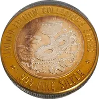 Gaming Token - 10 Dollars Casino Masquerade Aruba