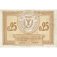 25 centimes - Chambre de Commerce de Bolbec [76]