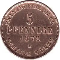5 Pfennige - Frederick Francis II