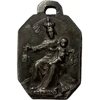 Médaille - Jésus, Marie et enfant