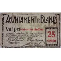 25 Céntimos Blanes