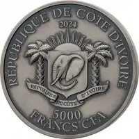 5000 Francs CFA Coiled Dragon