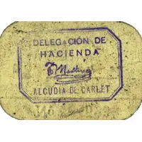 1 Peseta Alcudia de Carlet