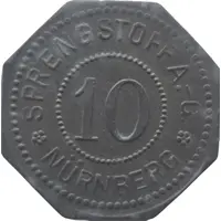 10 Pfennig - Nürnberg Sprengstoff A.G.