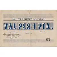 1 Peseta Poal