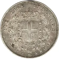 2 Lire - Victor Emmanuel II Florence