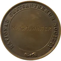 Award - National Chrysanthemum Society Affiliated Societies Medal; bronze