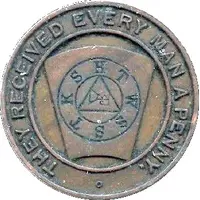 Token - Masonic Lodge Dunedin 1316