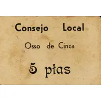 5 Pesetas Osso de Cinca