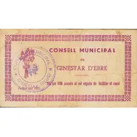 1 Peseta Ginestar d'Ebre