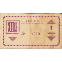 1 Peseta Ginestar d'Ebre