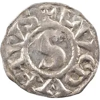 Denier with S - Henry III Lyon mint