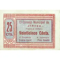 25 Céntimos Jeresa