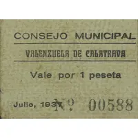 1 Peseta Valenzuela de Calatrava