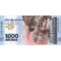 1000 Sucres - Galápagos Tortoise