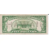 5 Dollars Federal Reserve Note, Brown Seal - Hawaii