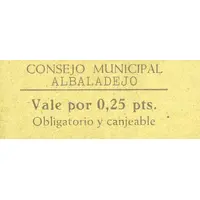 0.25 Pesetas Albaladejo