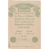 20 Heller Sittendorf