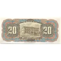 20 Colones Banco de Costa Rica