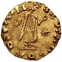 Tremissis in the name of Justinian I