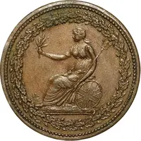 1/2 Penny Britannia and Eagle