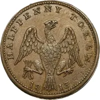 1/2 Penny Britannia and Eagle
