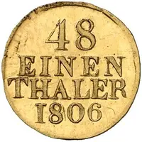 1⁄48 Thaler - Frederick August I Gold Pattern