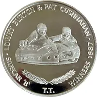 Medal Burton and Cushnahan, Sidecar Winners