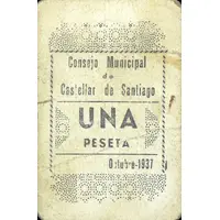 1 Peseta Castellar de Santiago