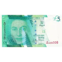 5 Pounds - Elizabeth II Windsor Bridge