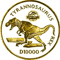 10 000 Dinara Tyrannosaurus Rex The Lost World