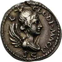 Denarius LIB AVG LEG III, Victory