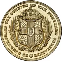 Medalet Northern Irish Parliament, gilt, 23mm