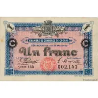 1 franc - Chambre de Commerce de Cognac [16]