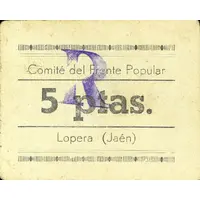 5 Pesetas Lopera