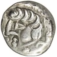 1 Obol Antiochos imitation, Samarqand, stylized archer, bow to the right