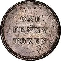 One Penny Token - Tredegar Iron Company