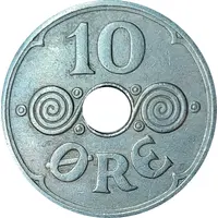 10 Øre - Christian X